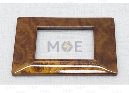 NewVS/ Plana Plastic Cover Plate Brown Bronze C 3module | IT401-BrownBronze-C-11 | بلاك بلاستيك بني برونز