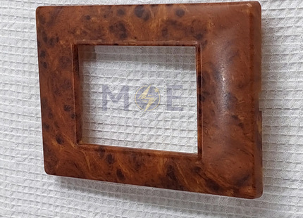 Other/Plana Plastic Cover Plate Walnut Wood 51 3module | Walnut Wood-51 | بلاك بلاستيك خشب جوزي فاتح