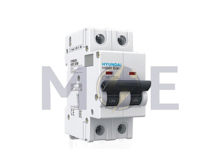 Hyundai MCB HGD63E 3KA 2P 50A | دجنتور كهرباء مجوز - قاطع كهربائي