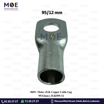 Melec JGK Copper Cable Lug 95/12mm | JGK095-12 | كوس كبس