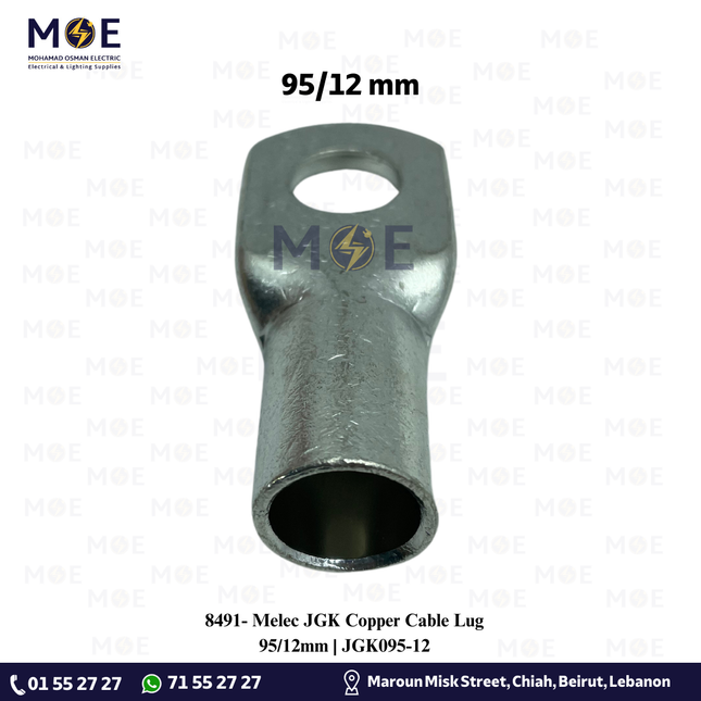 Melec JGK Copper Cable Lug 95/12mm | JGK095-12