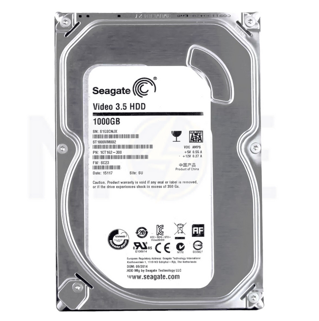 8495-Seagate Video 3.5 Hard Drive HDD ST1000VM002 1TB  هارد ديسك