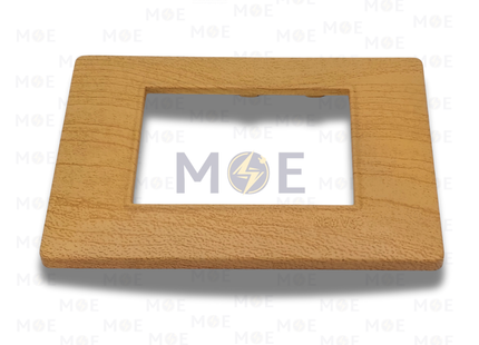 Other/Plana Plastic Cover Plate Shiny Wood 57 3module | ShinyWood-57 | بلاك بلاستيك خشبي فاتح