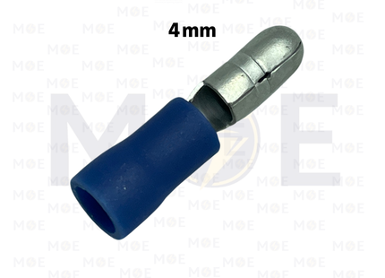 Bandex Insulated Bullet Terminal Male Blue 4mm | F2-B | كوس اصبع دكر ازرق