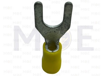 Bandex Insulated Fork Terminal Yellow 5.5/6mm | YF5.5-6 | كوس شوكة اصفر