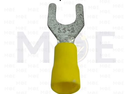 Bandex Insulated Fork Terminal Yellow 5.5/6mm | YF5.5-6 | كوس شوكة اصفر