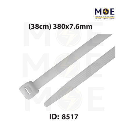 Bandex Cable Tie White ( 38cm ) 380x7.6mm | CT-380-7C