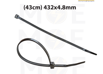 Bandex Cable Tie Black ( 43cm ) 432x4.8mm | 43CT-432-4C | رباط بلاستيك اسود