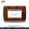 NewVS/ Idea Cover Plate Polished Cherry Wood Rondo 3module | IDEA-CherryWood-4