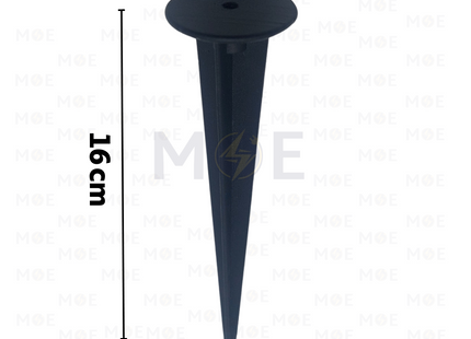 Threaded Spike FloodLight / Lawn Light Ground Stake Black 16x3.5 cm | شوكة بي كي شك