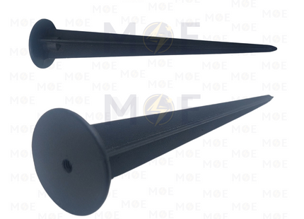 Threaded Spike FloodLight / Lawn Light Ground Stake Black 16x3.5 cm | شوكة بي كي شك