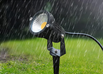 Threaded Spike FloodLight / Lawn Light Ground Stake Gray 16x3.5 cm | شوكة بي كي شك