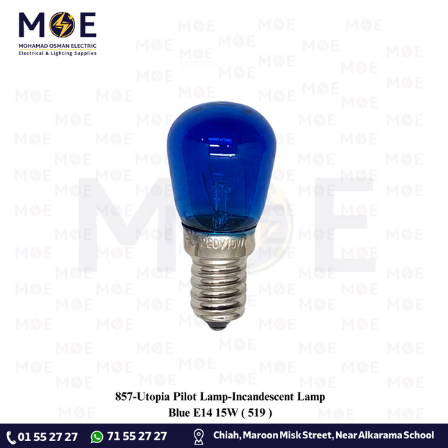 Utopia Pilot Lamp/Incandescent Lamp Blue E14 15W | 519