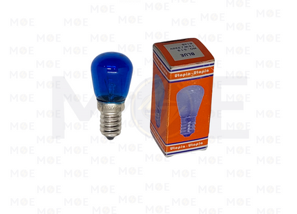 Utopia Pilot Lamp/Incandescent Lamp Blue E14 15W | 519 | لمبة عادي برم سن رفيع برفان وسط ازرق