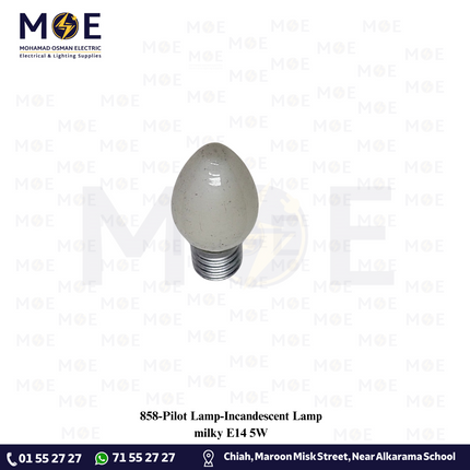 Pilot Lamp/Incandescent Lamp milky E14 5W