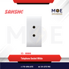 Sanshe Telephone Socket White | KH1116