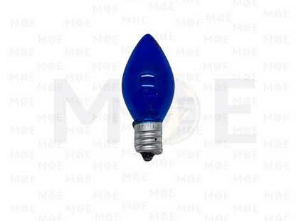 Incandescent Lamp Blue Candelabra E12 7W | لمبة عادي برم سن رفيع/امركاني ازرق