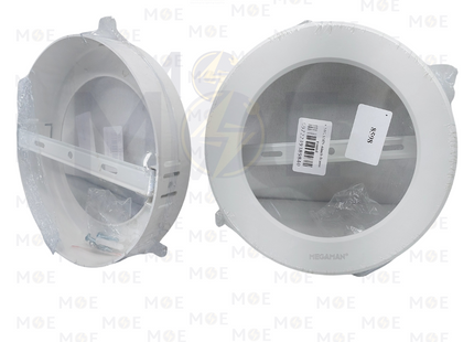 Megaman Round Frame For Recessed Downlight / Panel Light White For MQTL1119Y15W 17.5cm | كادر مدور ظاهر للسبوت المخفي ابيض
