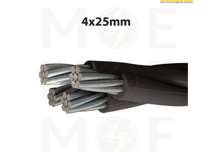 Liban Cables ABC Aluminum Cable ( Torsadé ) | EAXT 4x25mm ( 4x25//E ) | كابل المنيوم تورسدي