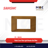 Sanshe Plastic Cover Plate Light Wooden Oak 3module | KH83-025