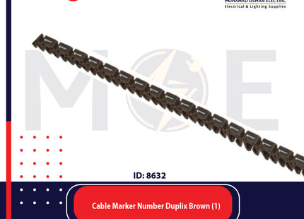 Legrand Cable Markers Number Duplix Brown ( 1 ) | Duplix 38401 | حلقة ترقيم كابلات بني رقم