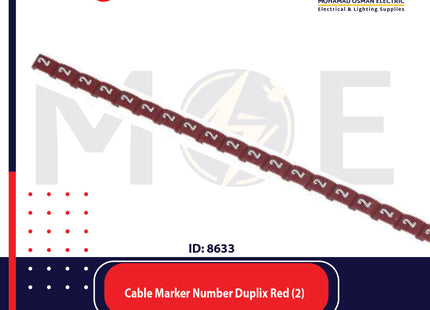 Legrand Cable Markers Number Duplix Red ( 2 ) | Duplix 38402 | حلقة ترقيم كابلات احمر رقم