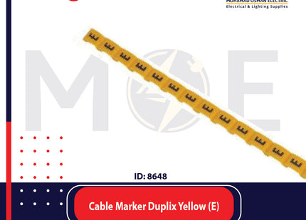 Legrand Cable Markers Capital Letter Duplix Yellow ( E ) | 38414 | حلقة ترقيم كابلات اصفر حرف