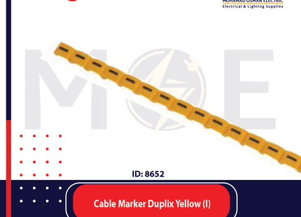 Legrand Cable Markers Capital Letter Duplix Yellow ( I ) | 38418 | حلقة ترقيم كابلات اصفر حرف