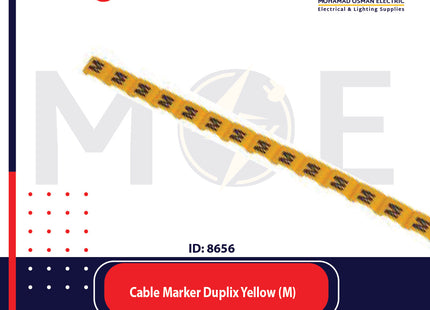Legrand Cable Markers Capital Letter Duplix Yellow ( M ) | 38422 | حلقة ترقيم كابلات اصفر حرف