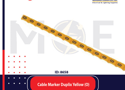 Legrand Cable Markers Capital Letter Duplix Yellow ( O ) | 38424 | حلقة ترقيم كابلات اصفر حرف