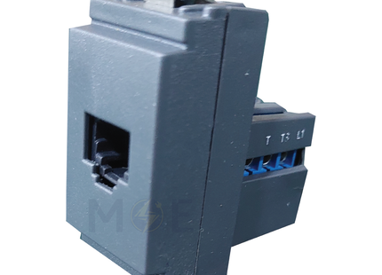 Glamour Telephone Socket Gray RJ11 phone jack | GLMOR-16300 | بريز تلفون رمادي اسود