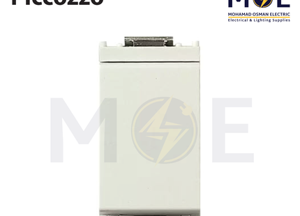 Piccozzo Reversing Switch White 250V 16A 1Module | Piczo-Reversing Switch Wh | مفتاح تربل دركسيون ابيض
