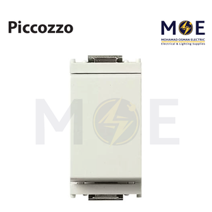 Piccozzo Reversing Switch White 250V 16A 1Module | Piczo-Reversing Switch Wh | مفتاح تربل دركسيون ابيض