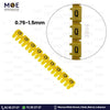Klemsan Cable Markers Capital Letter KE1 ( 0.75-1.5mm ) Yellow ( Q ) | KL 517026