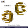 Klemsan Cable Markers Capital Letter KE1 ( 0.75-1.5mm ) Yellow ( U ) | KL 517030