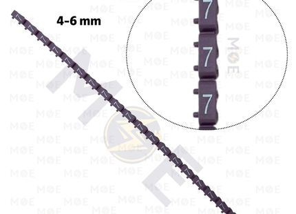 Klemsan Cable Markers Number KE3 ( 4-6mm ) Purple ( 7 ) | KL 519007 | حلقة ترقيم كابلات موف رقم