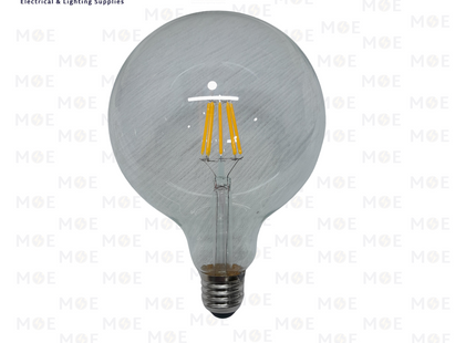 Cuperlight LED Lamp Clear Filament Antique Edison Bulb G125 WarmWhite E27 2700K 8W | G125 | لمبة ليد برم فيلامنت بول كبير شفاف ورم وايت