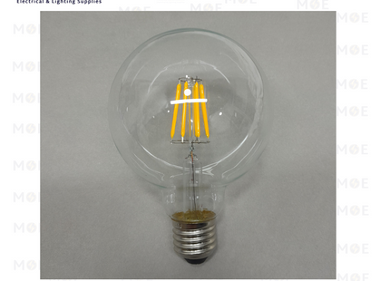 Cuperlight LED Lamp Clear Filament Antique Edison Bulb G95 WarmWhite E27 8W | G95 | لمبة ليد برم فيلامنت بول كبير شفاف ورم وايت