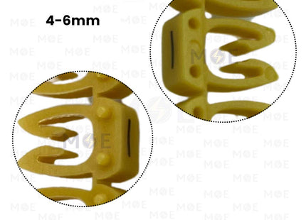 Klemsan Cable Markers Capital Letter KE3 ( 4-6mm ) Yellow ( I ) | KL 519018