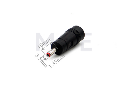 DC Barrel Plug Adapter 2.1mm Female Jack to 3.5×1.35×10mm Male Plug فيشة/تحويلة راوتر