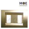 Abbas Margo Cover Plate Gold Matt*Gold Matt 2module | 2900-01-MRG-ADP