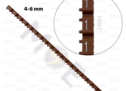Onka Cable Markers Number KCG0003 ( 4-6mm ) Brown ( 1 ) | R 9845 | حلقة ترقيم كابلات بني رقم
