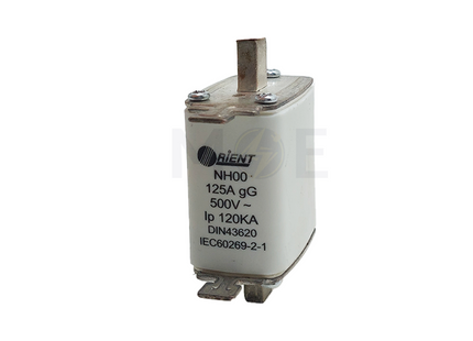 Orient Ceramic Knife/Blade Fuse 125A 500V AC 120KA gG | NH00 فيوز سكين