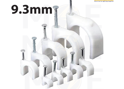 Bandex Cable Clips / Wall Wire Clips 9.3mm | PNK08WE | اتاش للكابل
