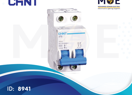 Chint MCB C (NB1 / NB1-63) 6kA 2P 25A | 131074 | دجنتور كهرباء مجوز - قاطع كهربائي