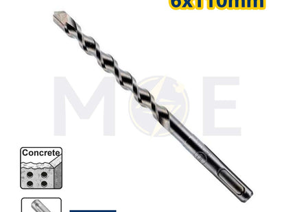 Irwin SDS Plus Hammer Drill Bit 6mm (TL:110mm , WL:50mm) | 10501954