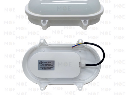 Cuperlight Led Oval Light Fixture/Applique WaterProof White Warmwhite 3500K 30W | ابليك حائط مطري بيضاوي ليد ابيض ورم وايت