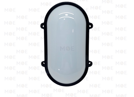 Cuperlight Led Oval Light Fixture/Applique WaterProof Black Warmwhite 30W | ابليك حائط مطري بيضاوي ليد اسود ورم وايت