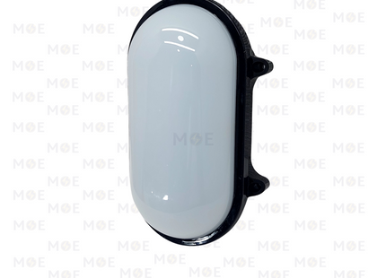Cuperlight Led Oval Light Fixture/Applique WaterProof Black Warmwhite 30W | ابليك حائط مطري بيضاوي ليد اسود ورم وايت