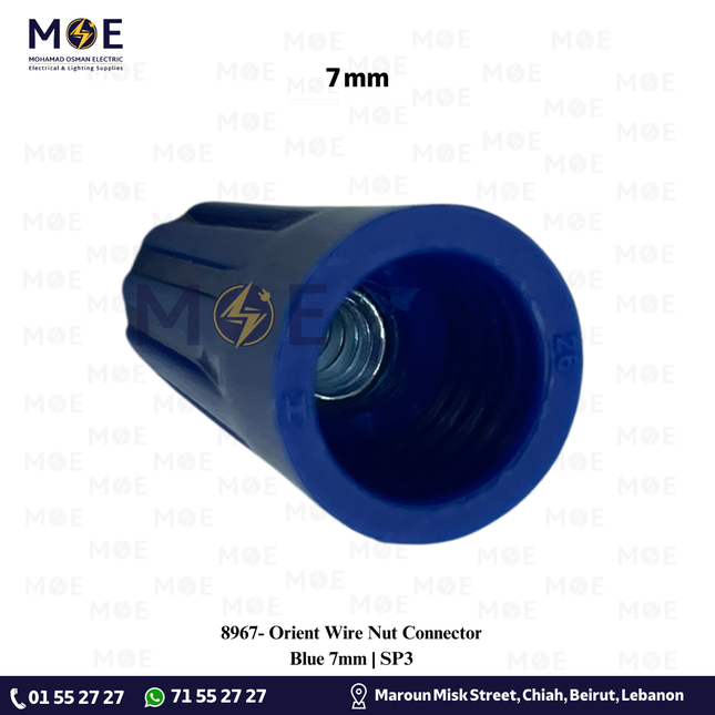 Orient Wire Nut Connector Blue 7mm | SP3